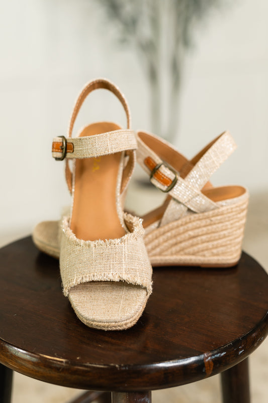Arnold Natural Linen Wedges