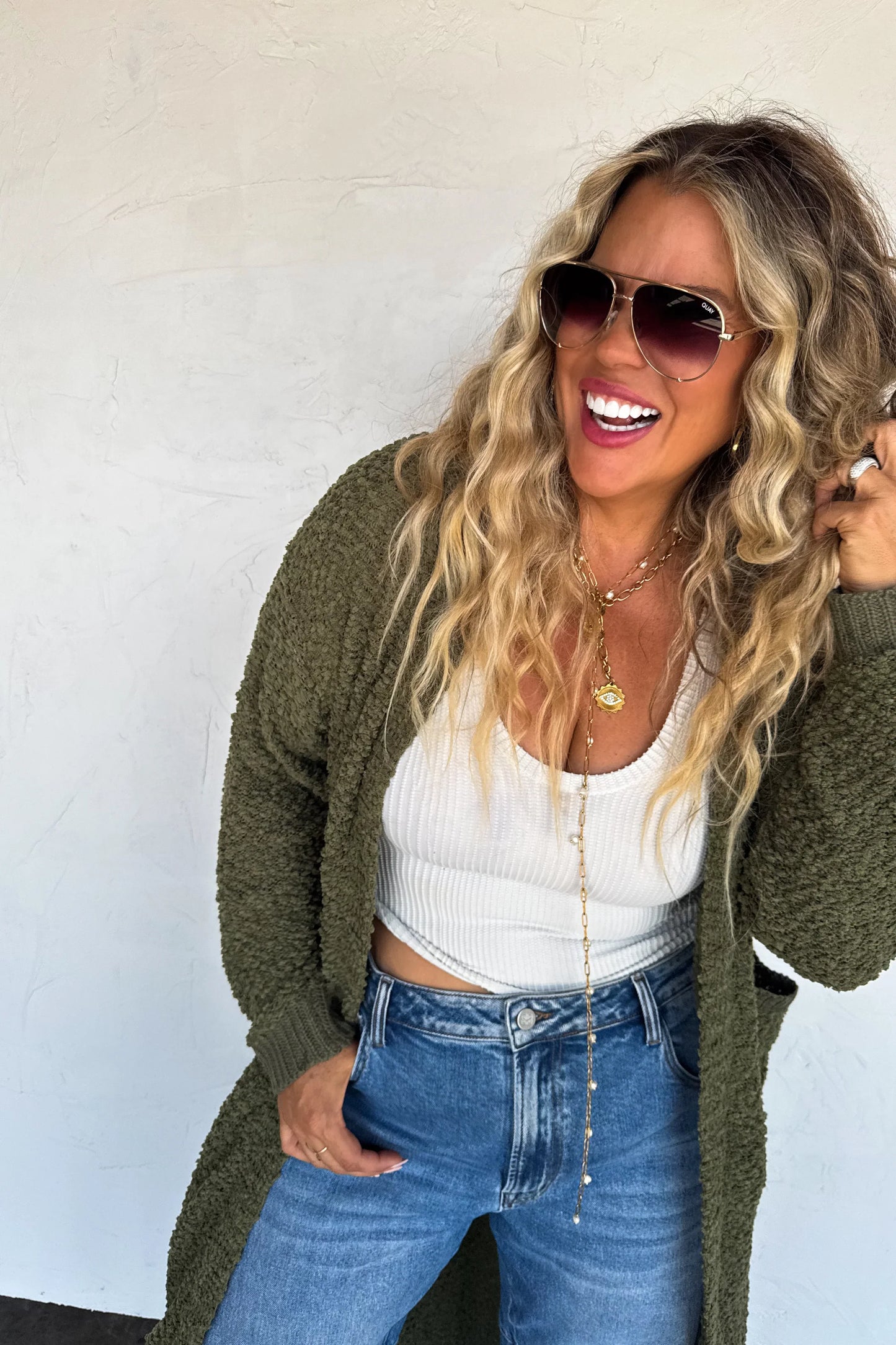 PREORDER: Poppy Knit Popcorn Cardigan