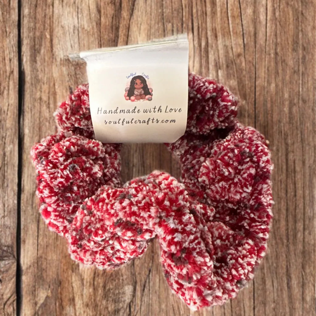 Handmade Crochet Fluffy Hair Scrunchie