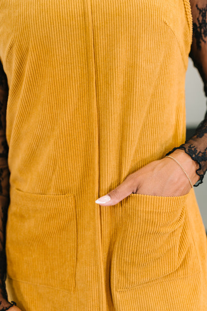 Feeling That Way Corduroy Dress