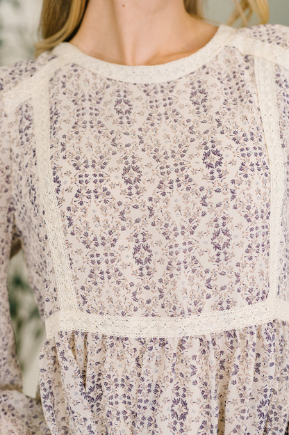 Gorgeous Girl Floral Peplum Blouse