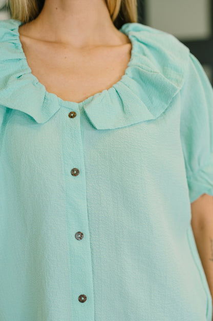 Wherever the Wind Blows Balloon Sleeve Blouse